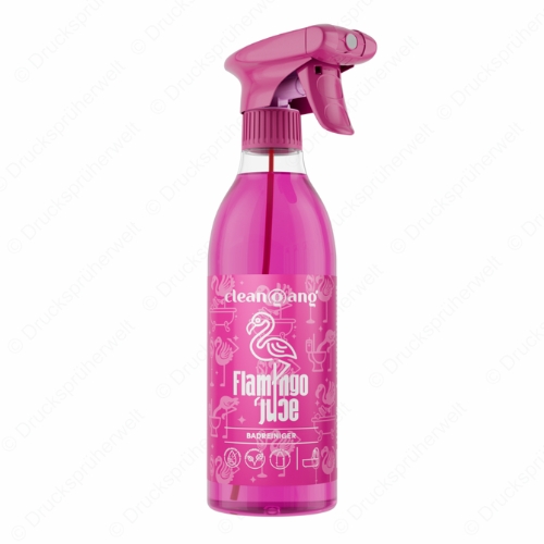 Flamingo Badreiniger Flasche – entfernt Kalk, Seifenreste und Schmutz effektiv von Armaturen, Fliesen und Duschkabinen