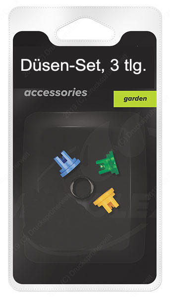 3-teiliges Breitstrahldüsen-Set – Flachstrahldüsen für gleichmäßiges Sprühbild, passend für alle Marolex Drucksprüher, inkl. O-Ring Dichtung
