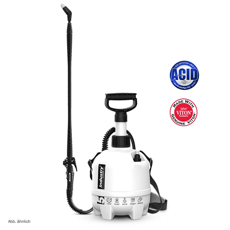 P5si Drucksprüher 5 Liter mit VITON Dichtungen, säure geeignet, hohe Beständigkeit