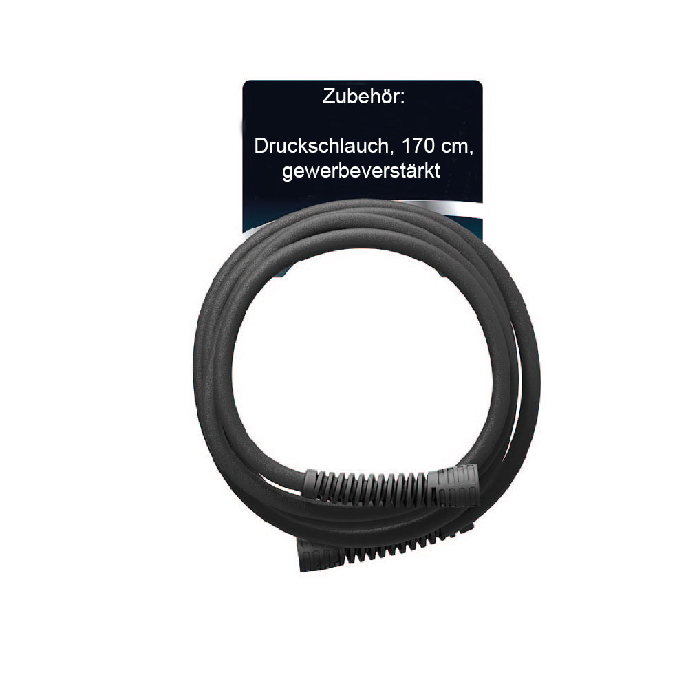 Ölbeständiger Druckschlauch aus NBR mit 170 cm Länge, gewerbeverstärkt und passend für Drucksprüher und Rückensprüher