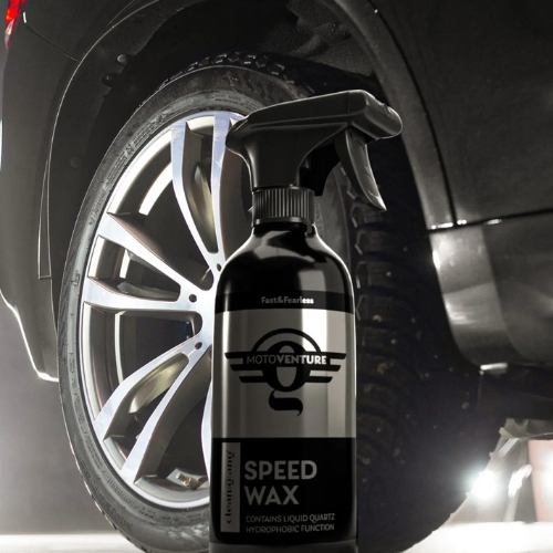Speed Wax Flasche – schnelltrocknendes Autowachs für Hochglanzfinish und Schutz des Lacks, einfache Anwendung ohne Polieren