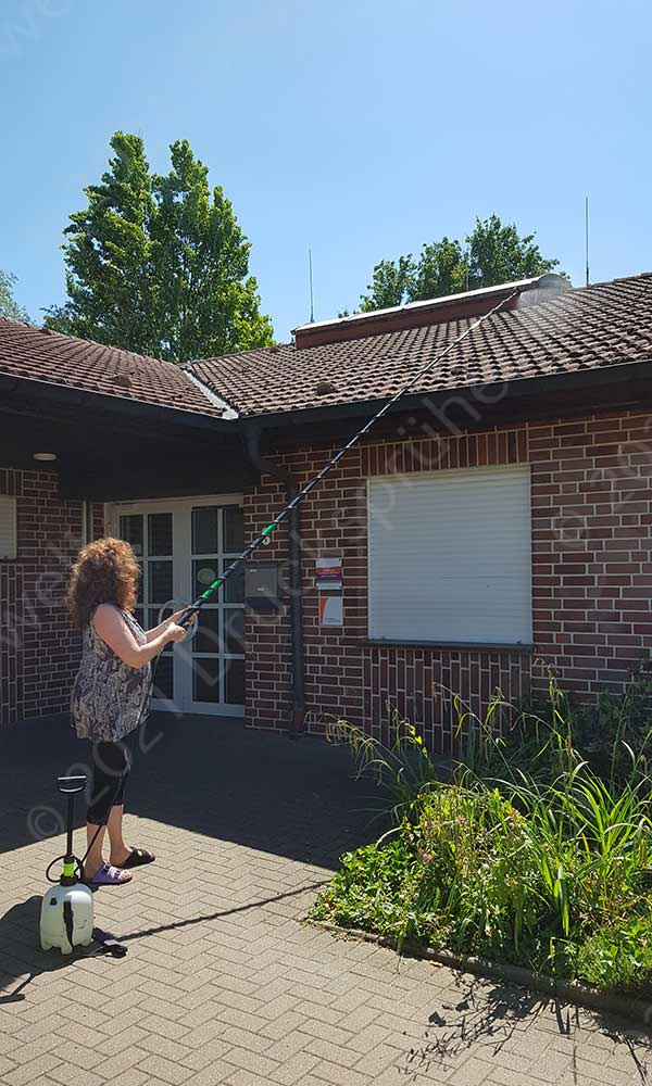 KWT500 Teleskopsprühlanze 5m zur komfortablen Dachreiniung, Algen o. Moosentfernung