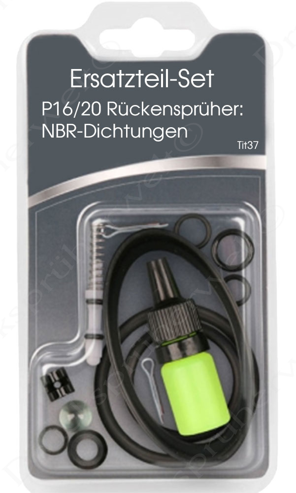 Ersatzteil-Set mit NBR-Dichtungen für P16/20 Rückensprüher, ölbeständig und ideal für Pflanzenschutz-